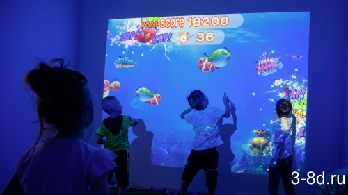 Детская интерактивная игровая стена фото 2