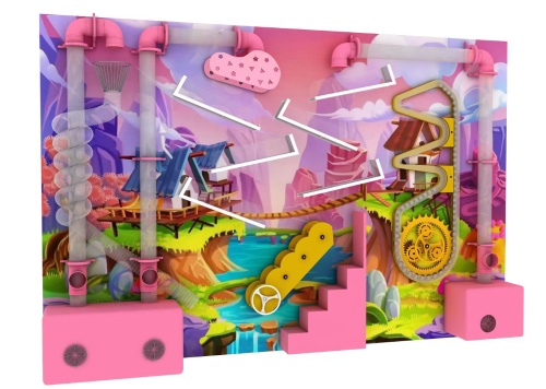 Детская интерактивная игровая стена, пневмолабиринт фото 2